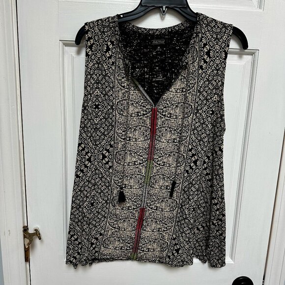 Versatile Lucky Brand Boho top, size medium - Picture 1 of 5